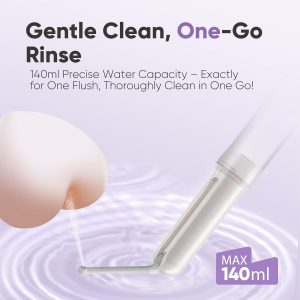 便携式电动净身盆喷雾器 - 手持旅行净身盆,带 2 种压力模式